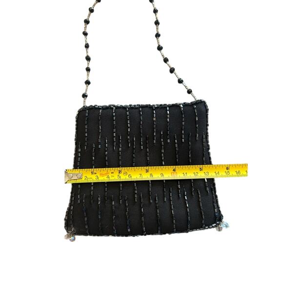 Rangi- Mini Purse- Black with beading, beaded handle, micro purse- prom- y2k - Picture 4 of 8